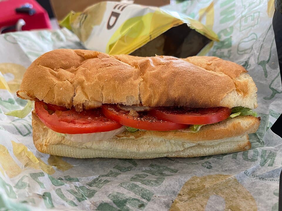 Halal Chicken Slice Sub — Subway Halal menu price and nutrition