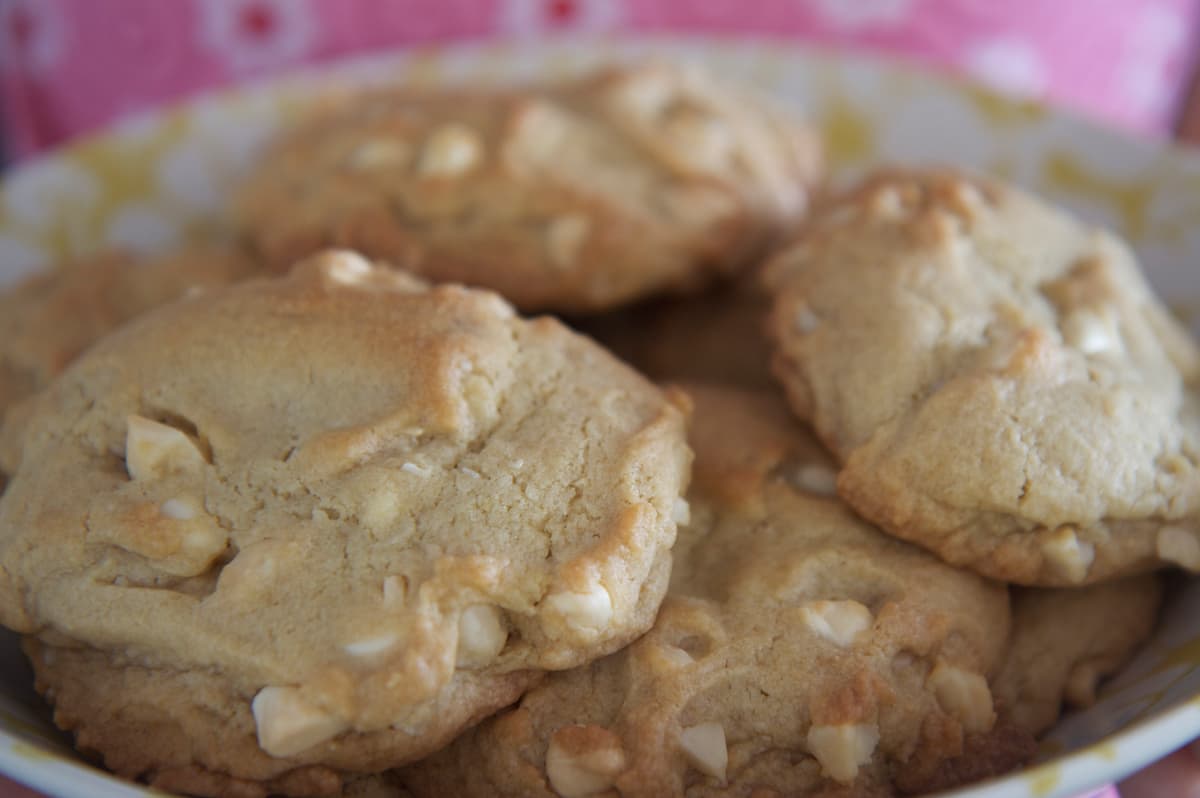 White Chocolate Macadamia Nut Cookie — Subway cookie nutrition, ingredients, and prices