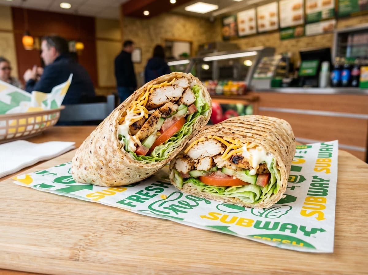 Rotisserie Chicken Bacon Ranch Wrap — Subway Lavash Wrap price and nutrition